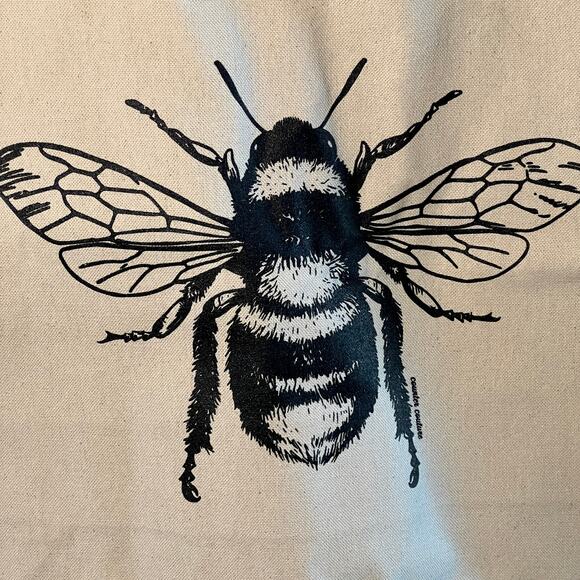 Bee Cotton Canvas Tote NEW - Picture 2 of 8